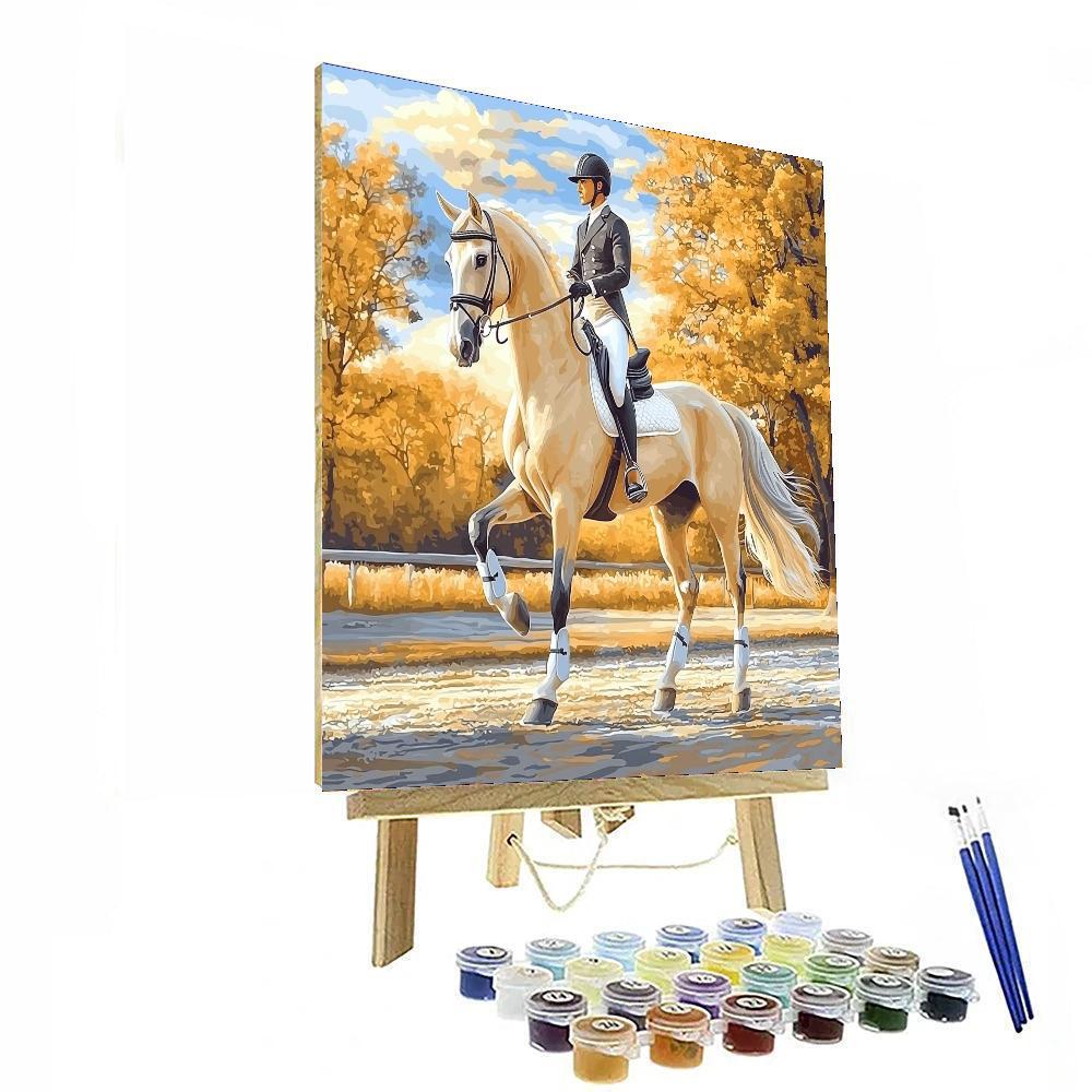 Stubbs Inspired Regal Equestrian Portrait  Paint By Numbers