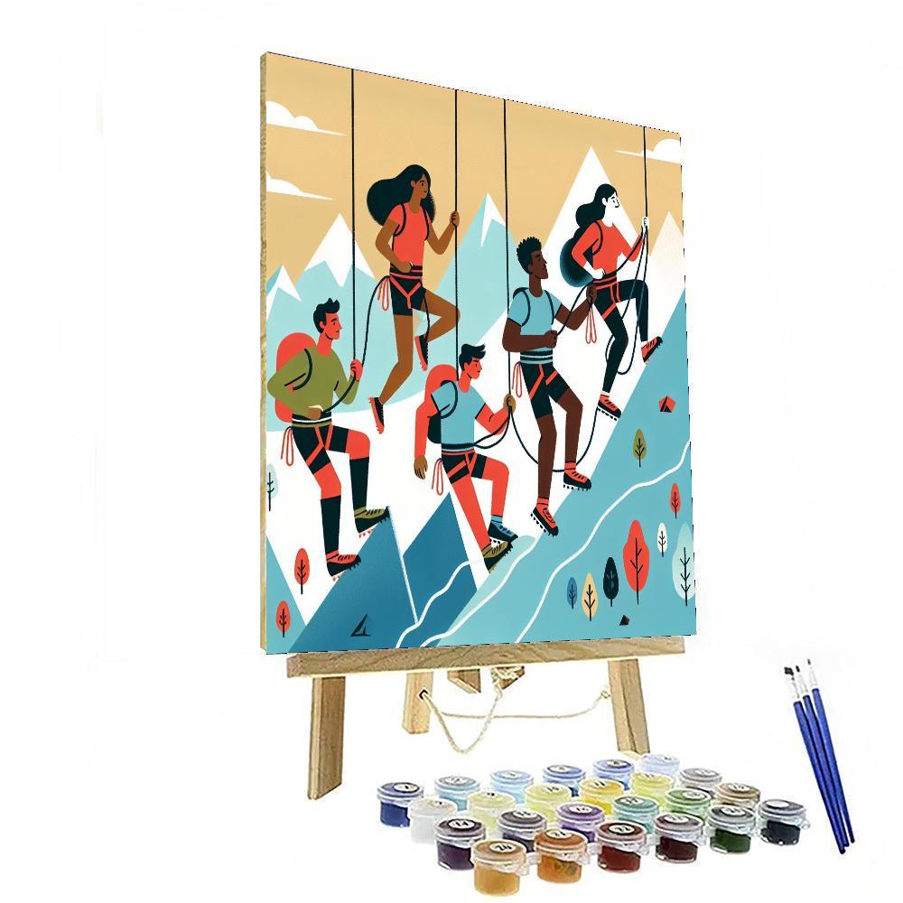 Mountain Climber Adventure Numbered Painting Kits