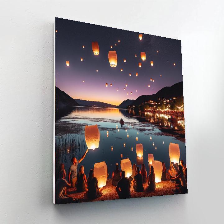 Floating Lantern Festival - Utah Paint By Numbers