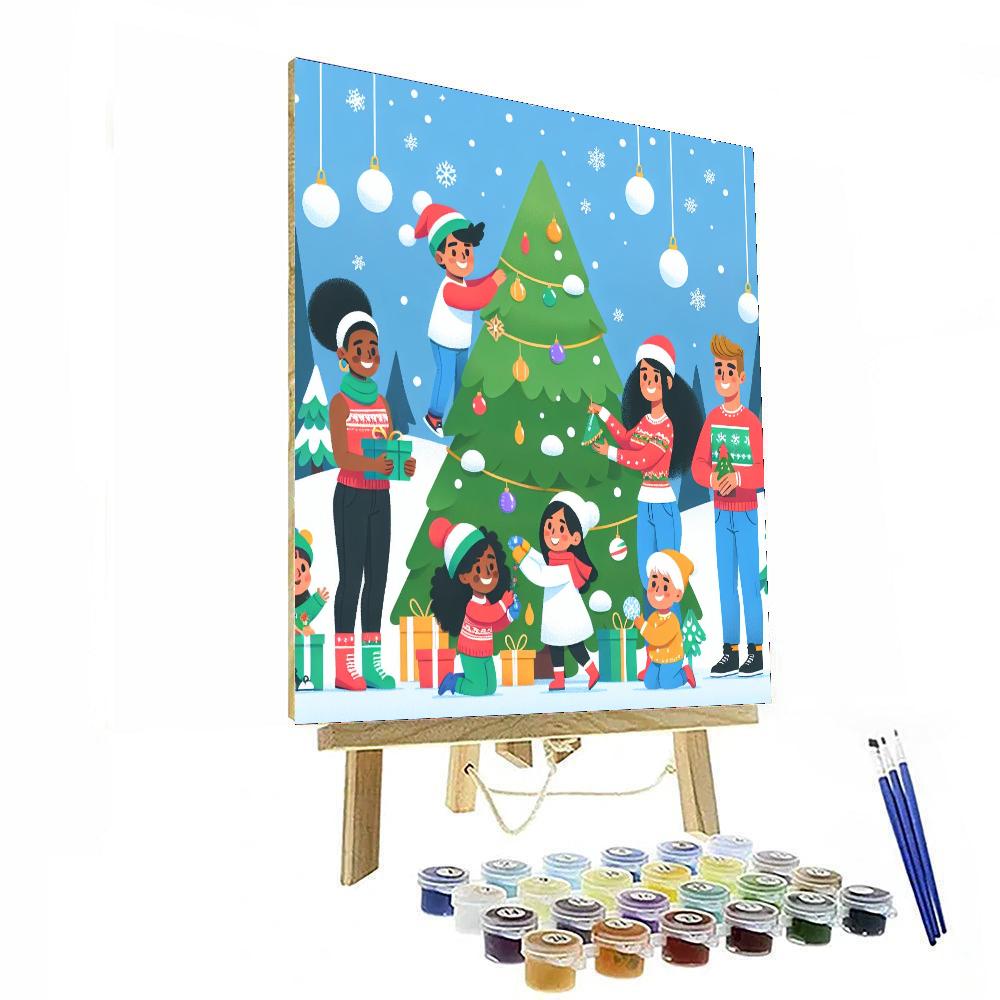 Charming Christmas Adventure Number Painting
