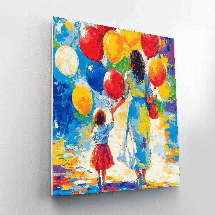 Mother's Day Balloon Surprise Numbered Painting Kits