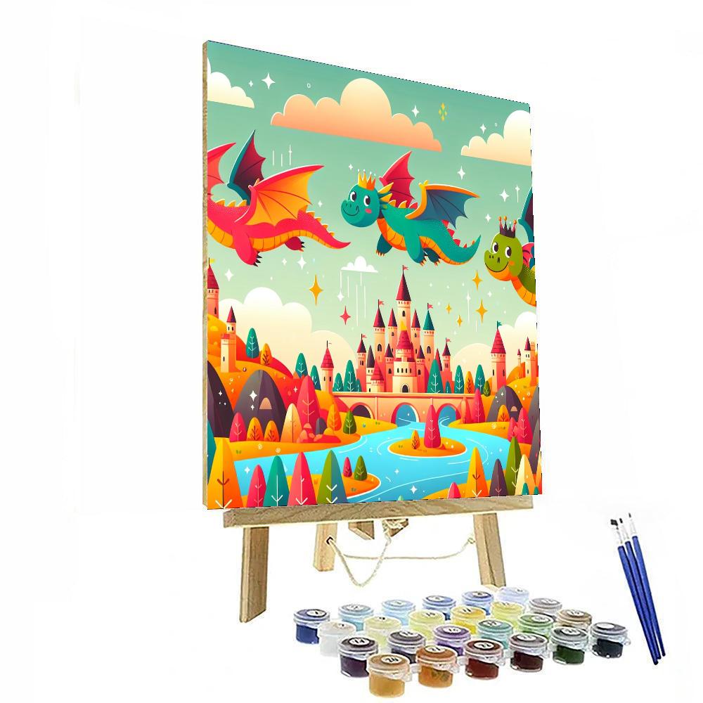 Whimsical Dragon Quest Paint By Numbers
