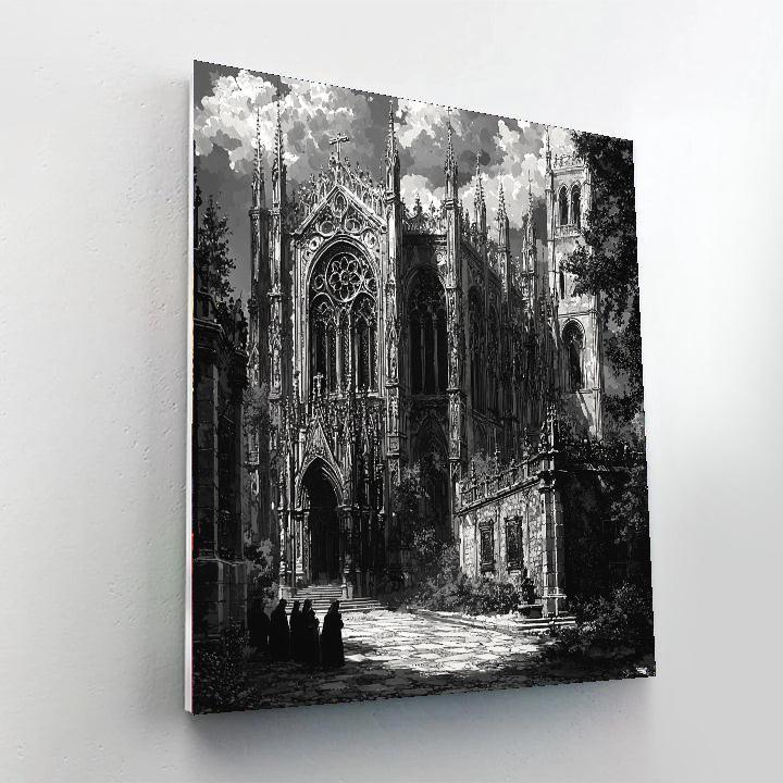Giovanni Battista Piranesi Inspired Gothic Architectural Marvel  DIY Paint By Numbers