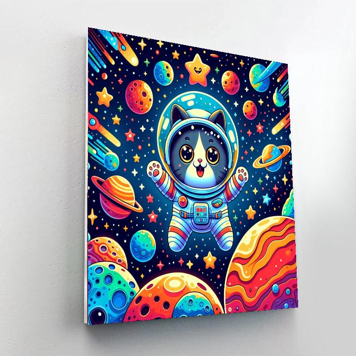 Cosmic Cat Adventure Paint By Number