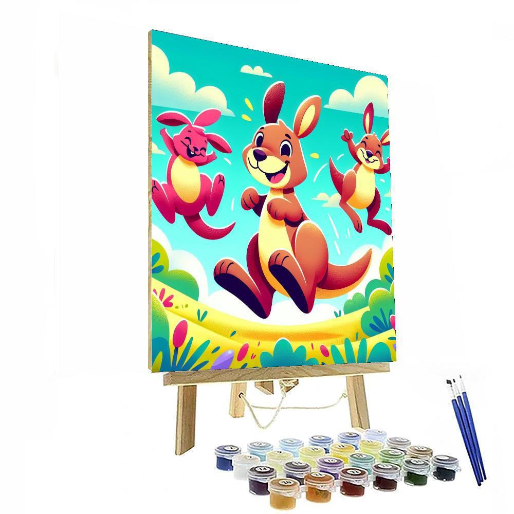 Bouncing Animal Friends Paint By Number