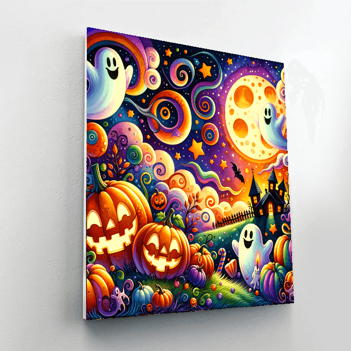 Whimsical Halloween Night Paint By Numbers Kits