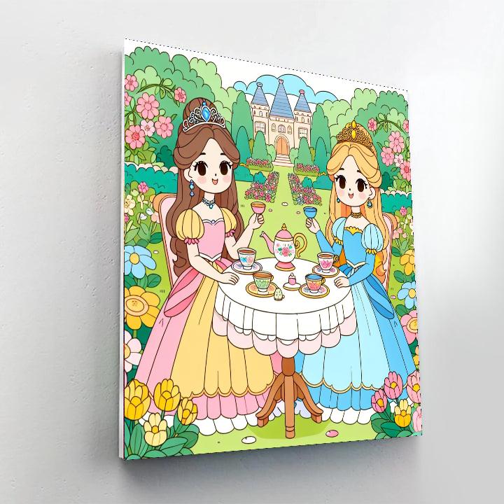 Royal Princess Tea Party Number Painting