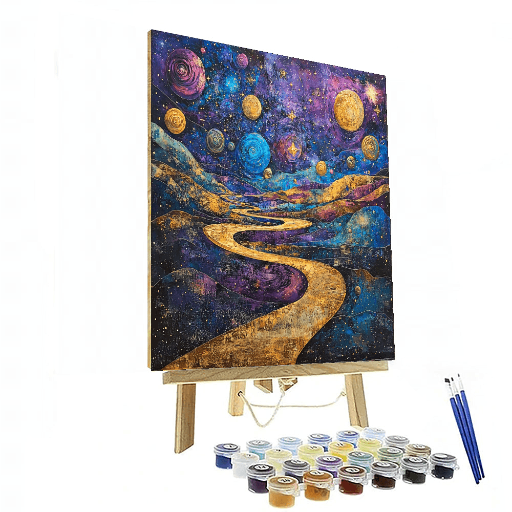 Salvador Dali Inspired Celestial Wonders Of The Cosmos  Paint By Numbers Art