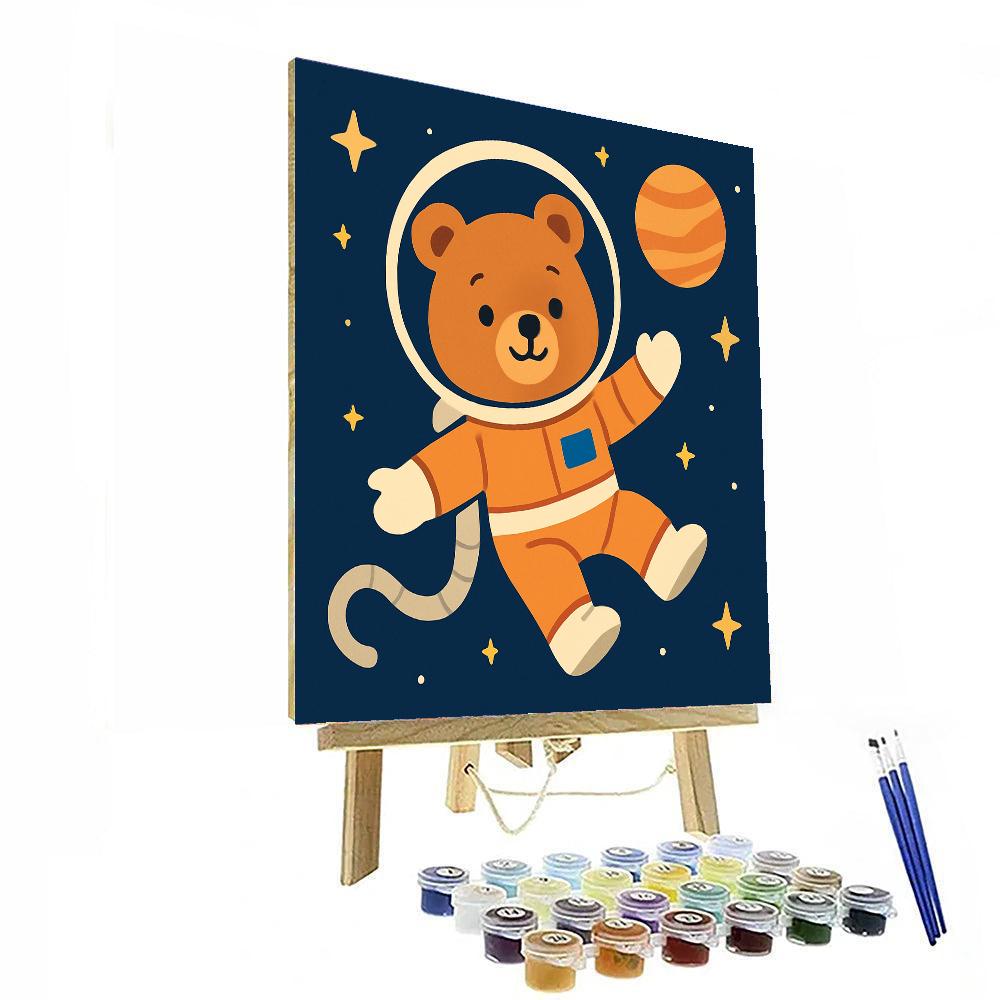 Space Explorer Bear Numbered Painting Kits