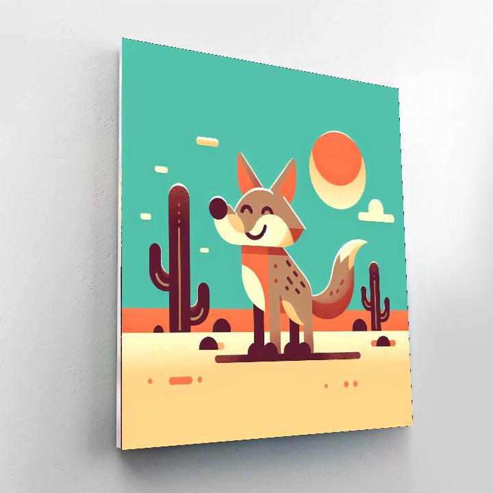 Curious Coyote Numbered Painting Kits