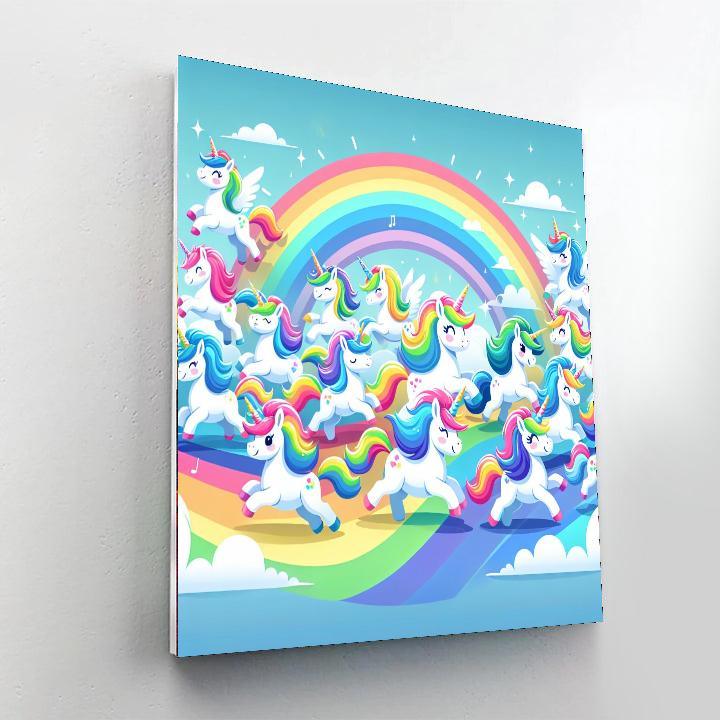 Magical Unicorn Parade Paint By Numbers