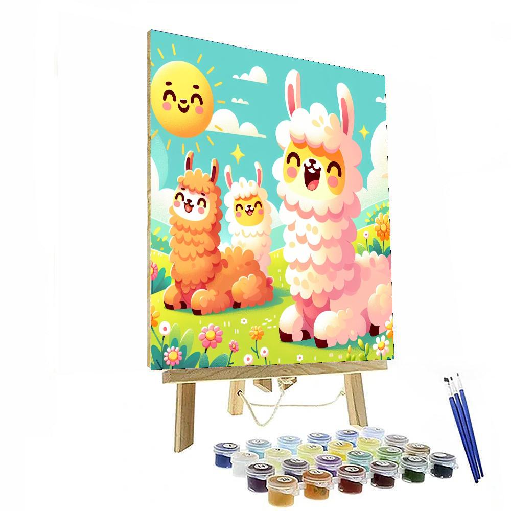 Laughing Llamas Numbered Painting Kits