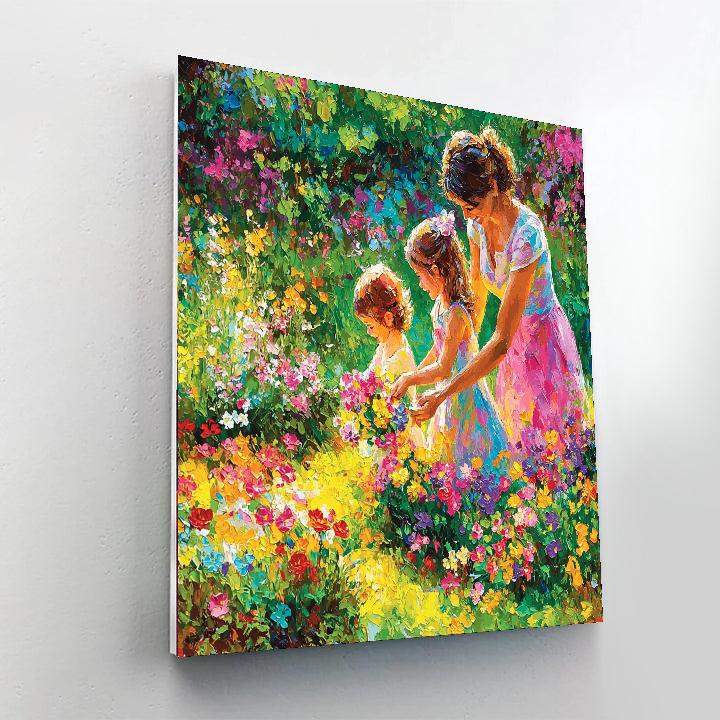 Mom And Me In The Garden Paint By Number