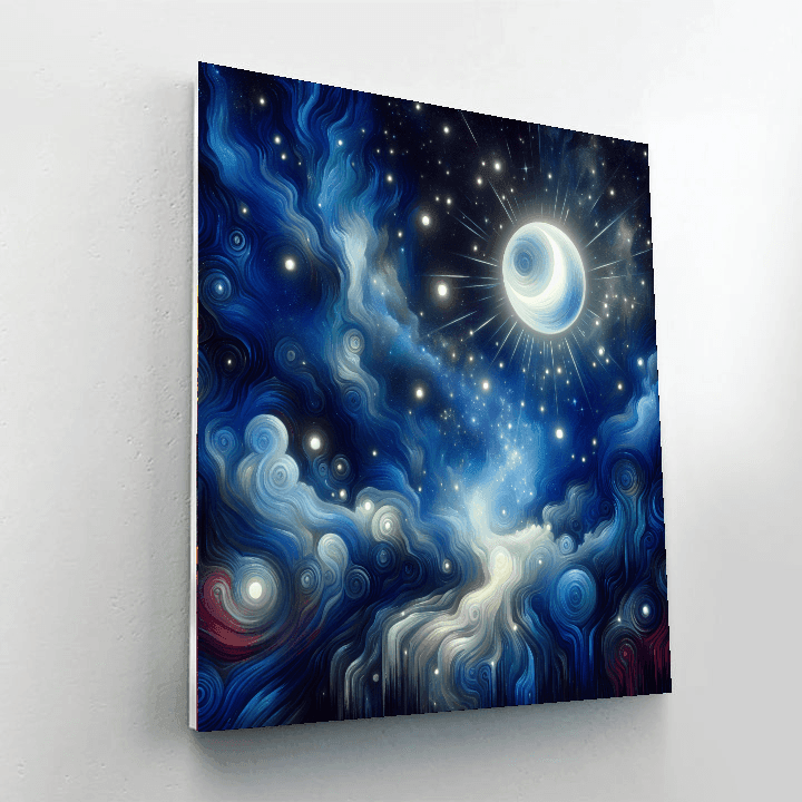 Starry Nightlight Glow Painting By Numbers Kit