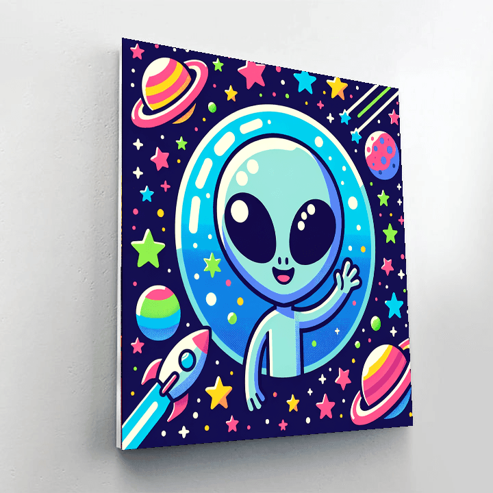 Cosmic Creatures DIY Paint By Numbers