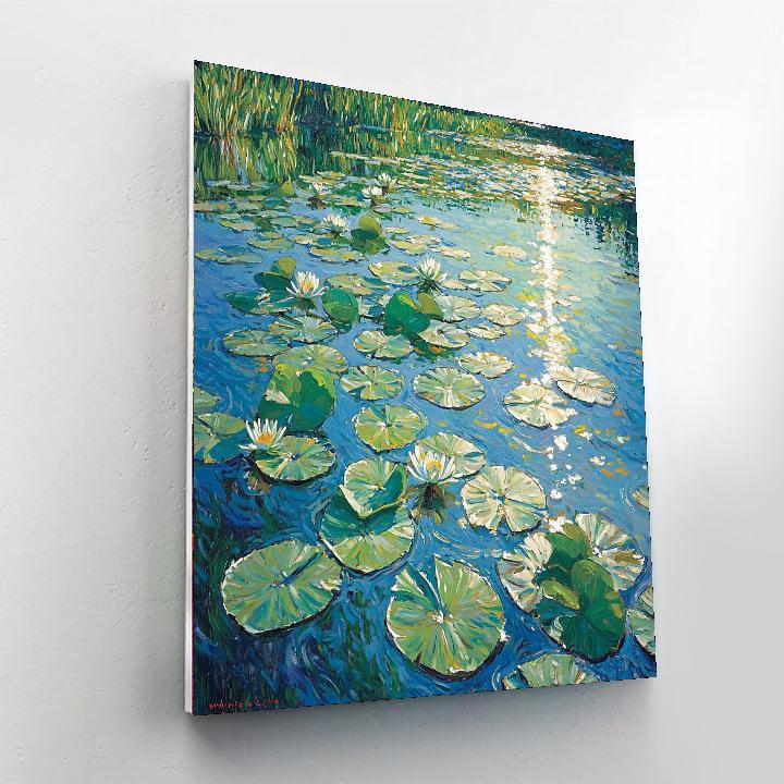 Paul Cézanne Inspired Radiant Water Lilies  Paint By Numbers Art