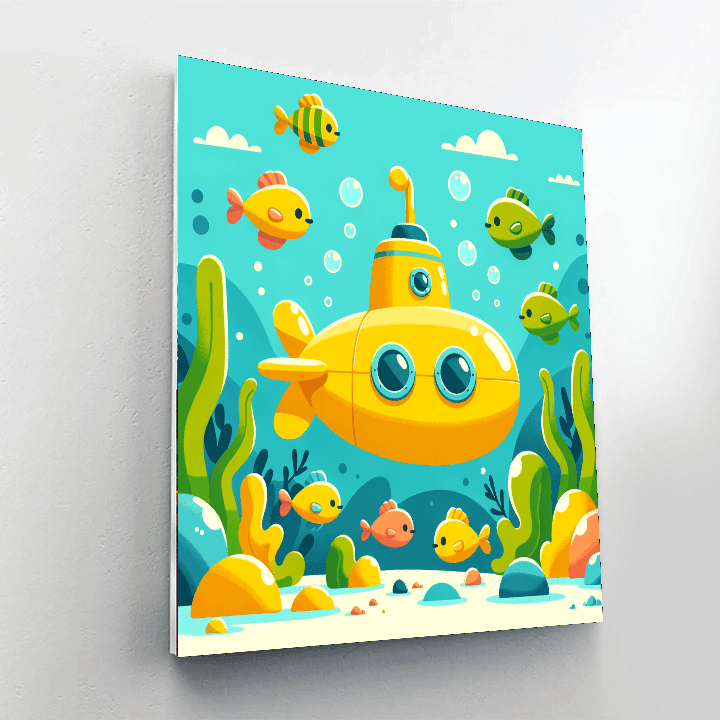 Ocean Explorer's Submarine Number Painting