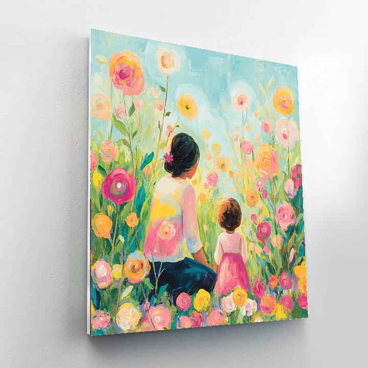 A Mother's Gentle Garden Paint By Numbers