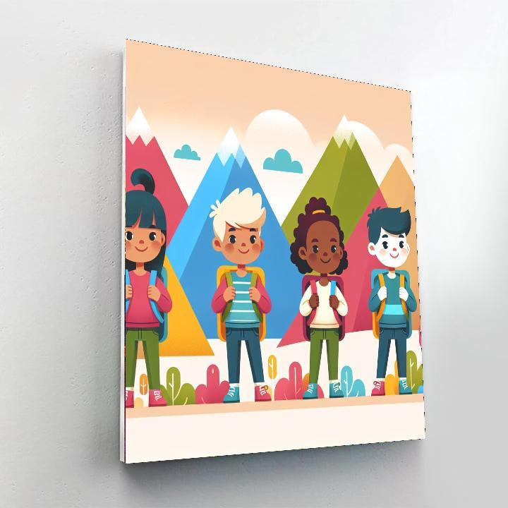 Mountain Explorer's Trek Paint By Number