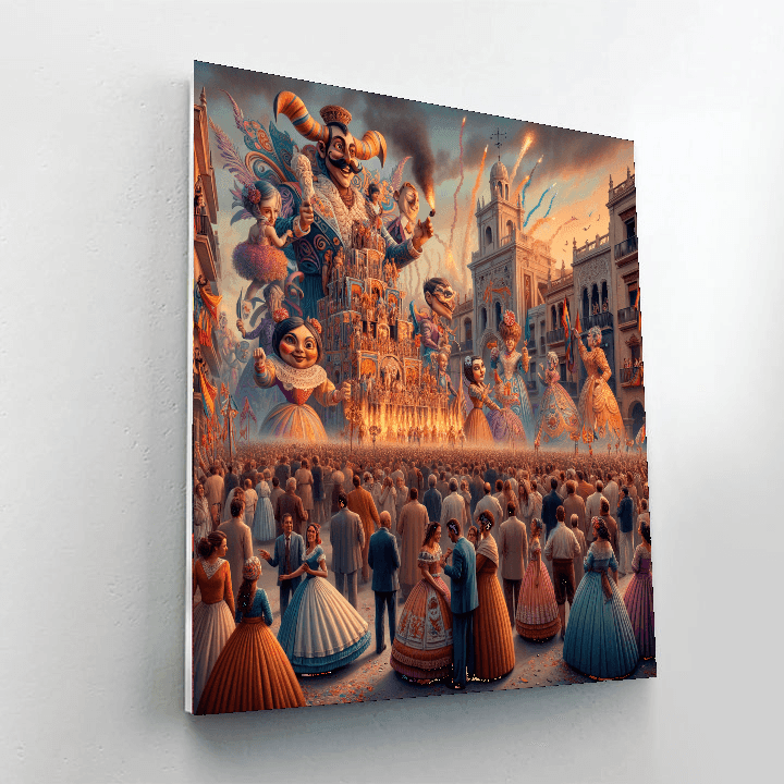 The Valencia Fallas Festival DIY Paint By Numbers