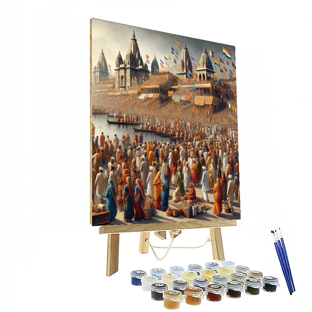 Kumbh Mela - India Paint By Numbers Art