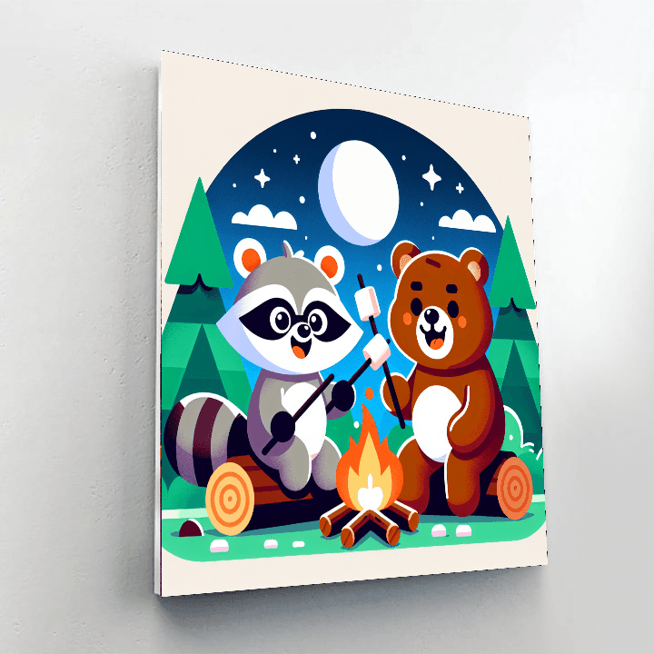 Charming Camping Trip Paint By Number