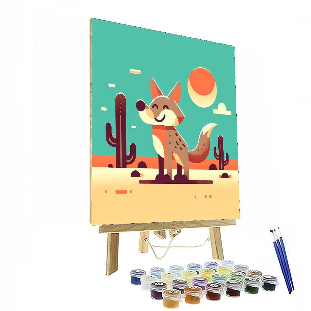 Curious Coyote Numbered Painting Kits