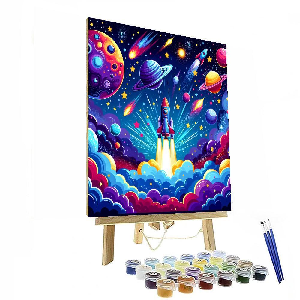 Magical Space Odyssey Painting Number Kit