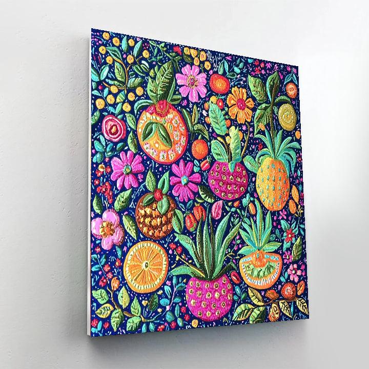 Frida Kahlo Inspired Visions Of Abundance  Paint By Numbers Art