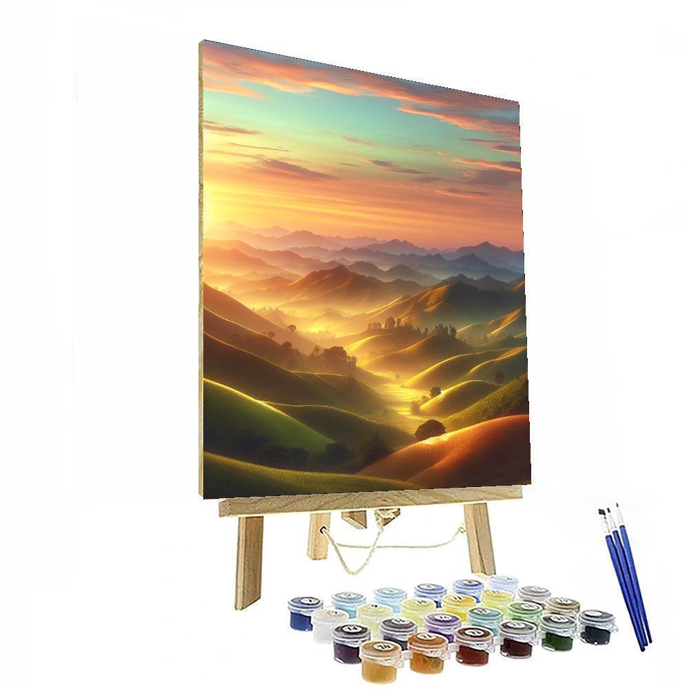 Countryside Sunrise Paint By Numbers Kits