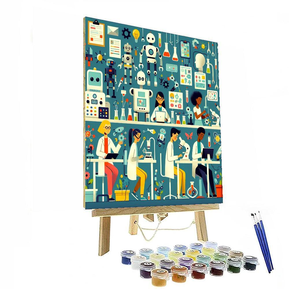 Robot Adventure Lab Paint By Color