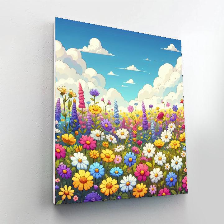 Wonderous Wildflowers Paint By Numbers Art