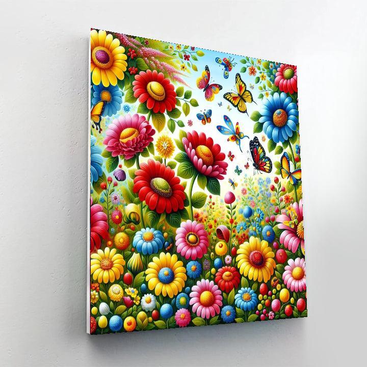 Lively Garden Of Dreams Paint By Numbers Art
