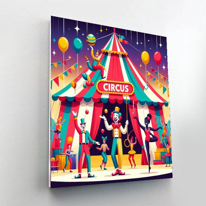 Creative Circus Adventure Painting By Numbers Kit