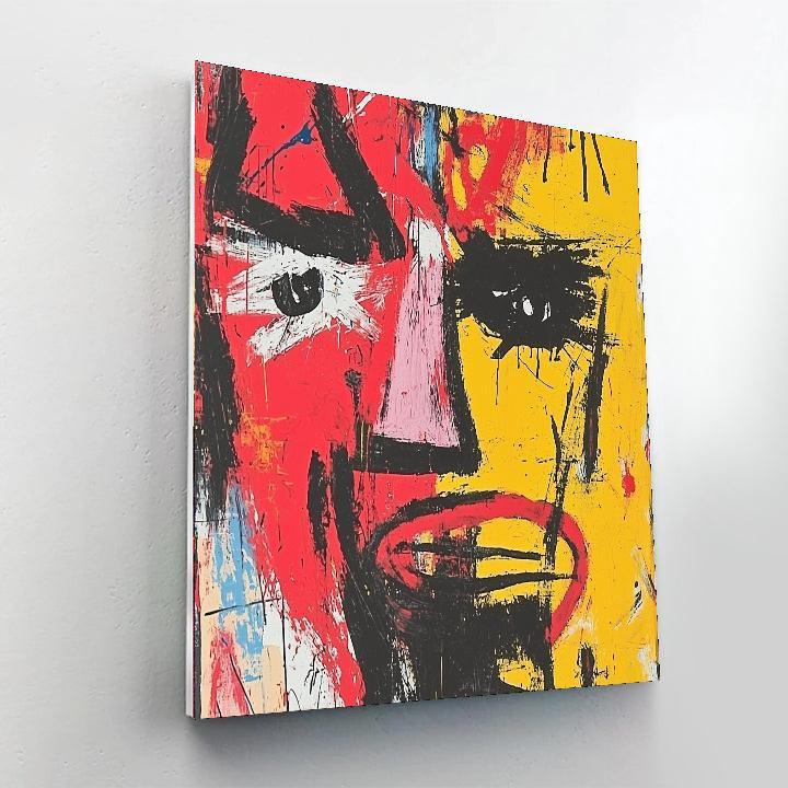 Jean-Michel Basquiat Inspired Chains Of Expression  Numbered Painting Kits