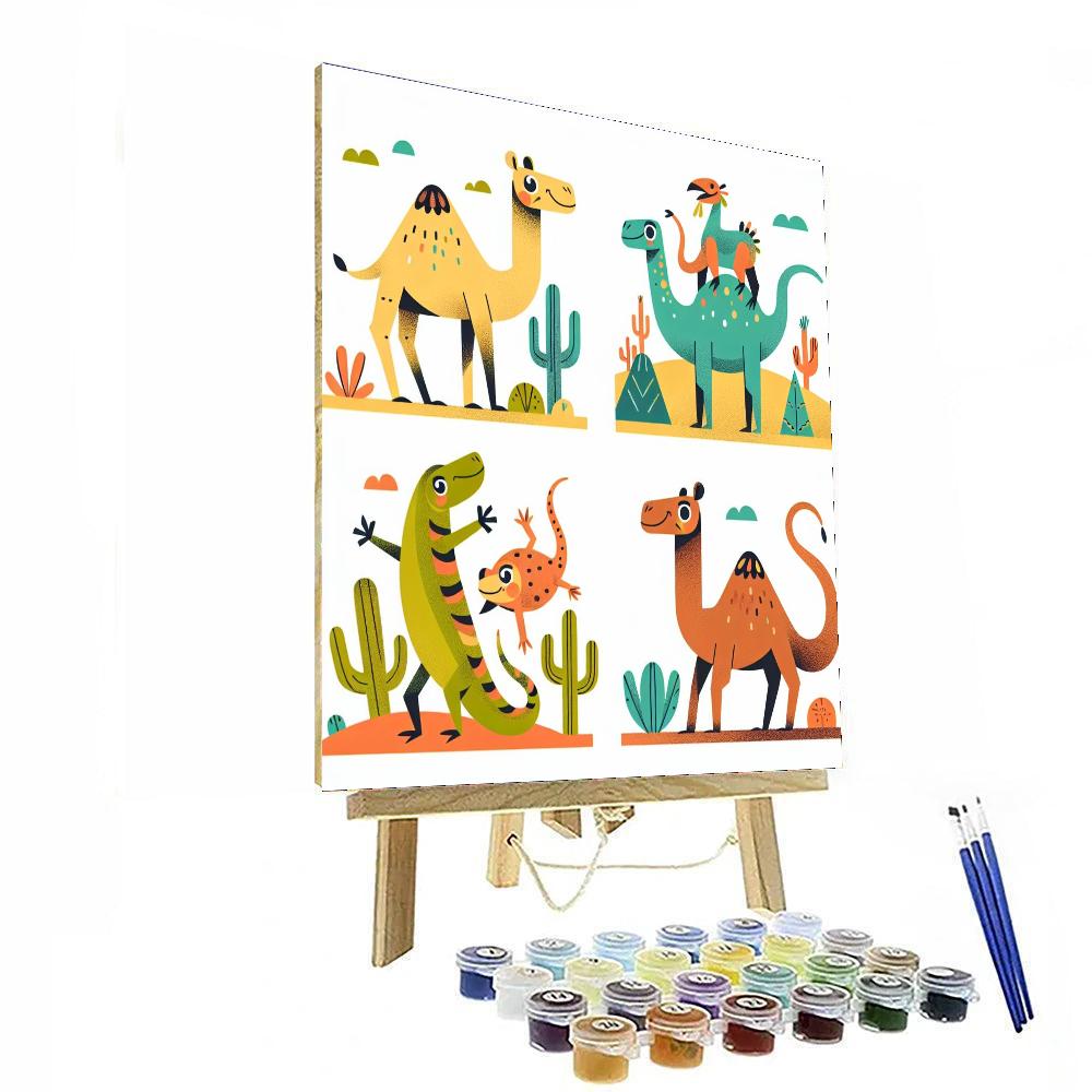 Dazzling Desert Festival Painting By Numbers Kit