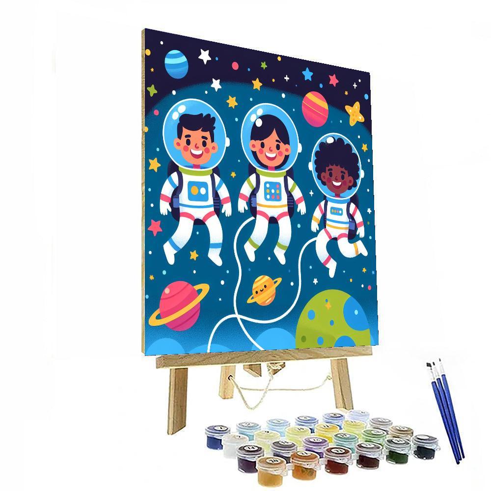 Joyful Space Journey DIY Paint By Numbers