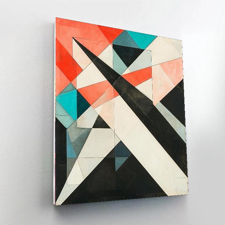 Kazimir Malevich Inspired Geometric Exploration  Paint By Color