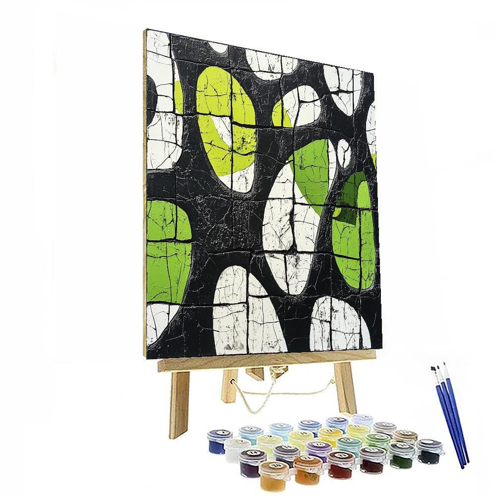 Banksy Inspired Through The Cracks  Number Painting