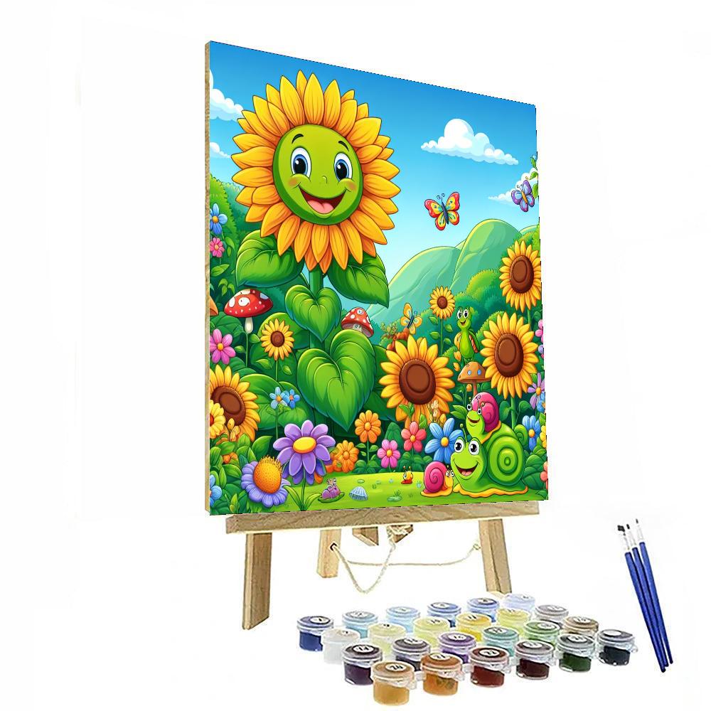 Gigantic Garden Giggles Number Painting