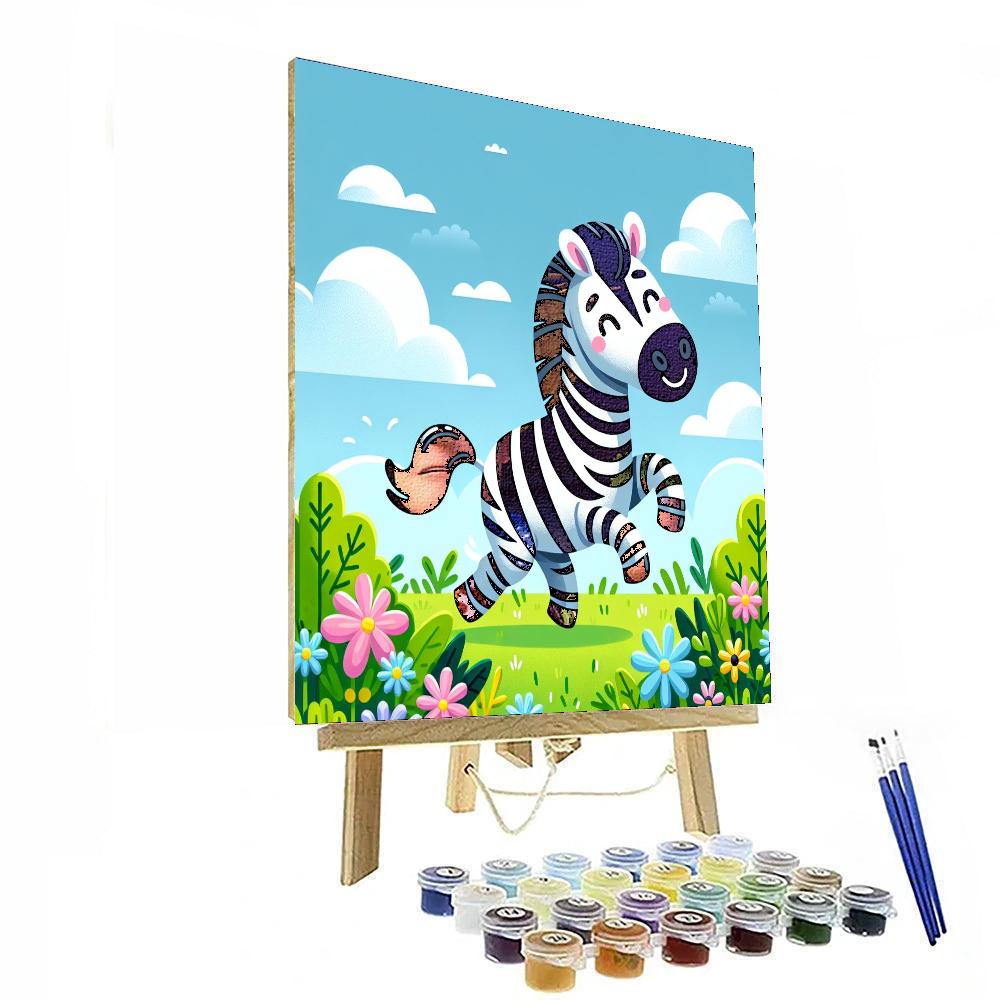 Dashing Zebra Numbered Painting Kits