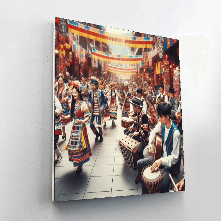 Merida Festival - Yucatan, Mexico Paint By Numbers Art