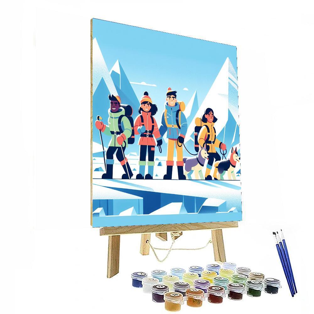 Frozen Glacier Expedition Painting By Numbers Kit