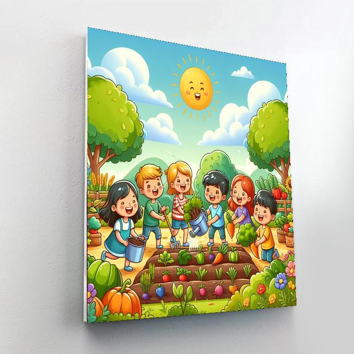 Vibrant Vegetable Garden Paint By Numbers