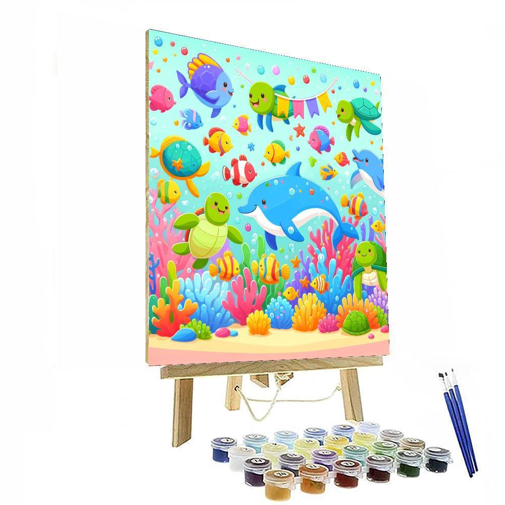 Charming Underwater Fiesta Numbered Painting Kits