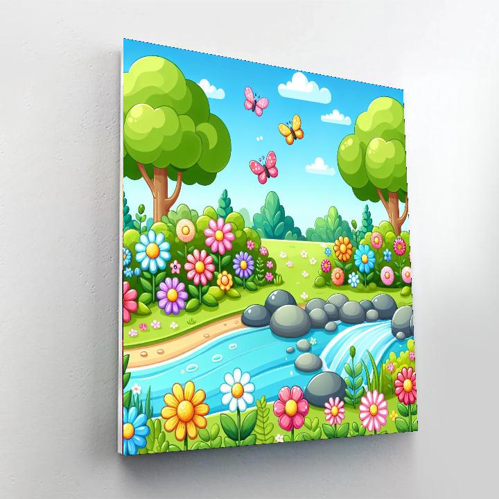 Garden Sanctuary Painting Number Kit