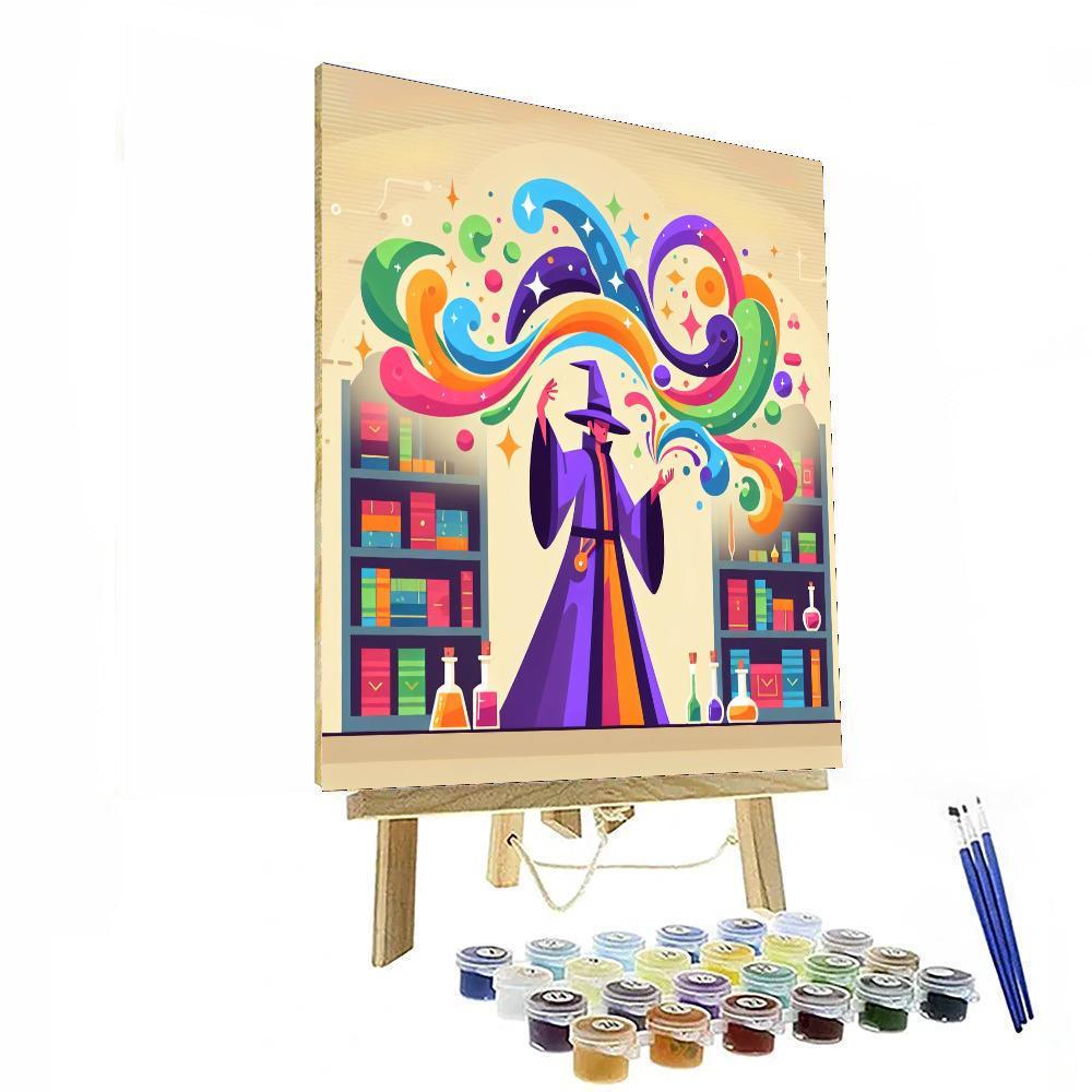 Fantasy Wizard Academy Painting By Numbers Kit