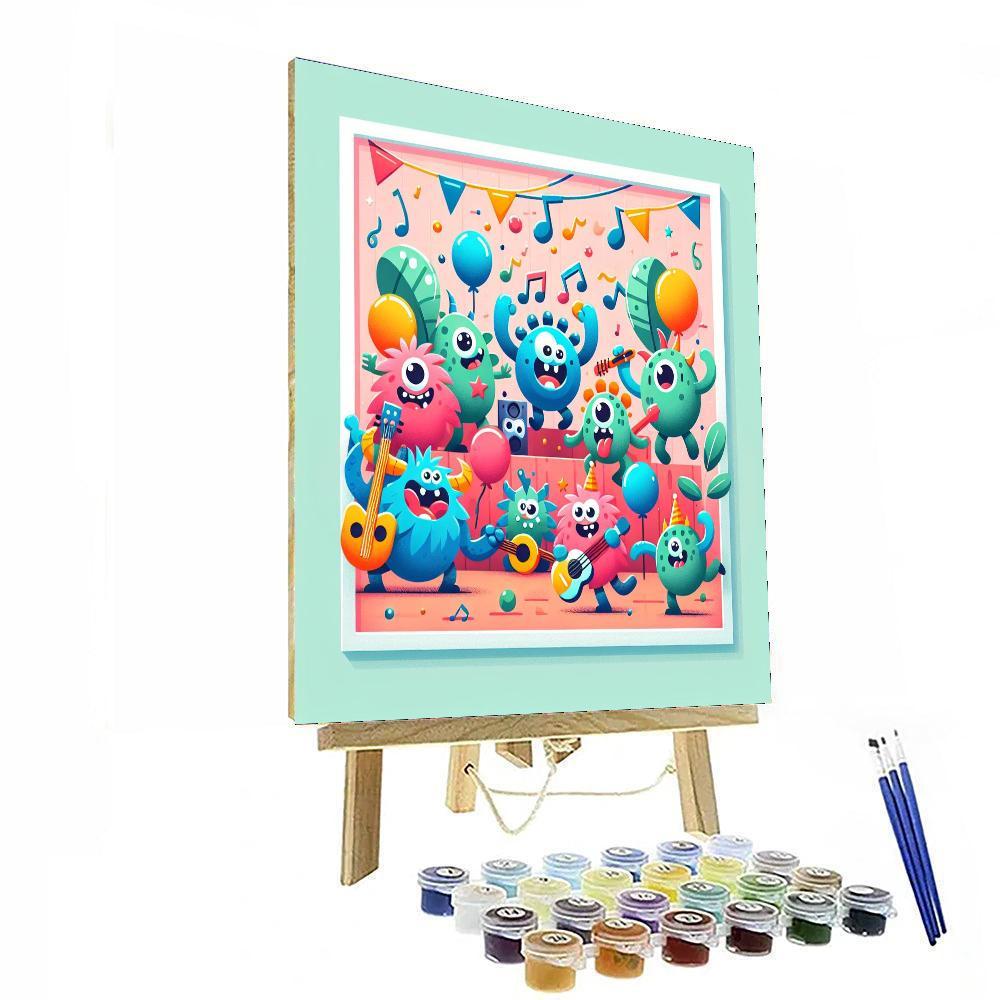 Silly Monster Jam Session Paint By Numbers