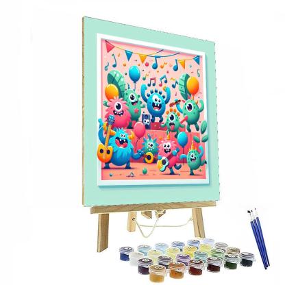 Silly Monster Jam Session Paint By Numbers