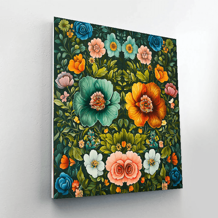 Frida Kahlo Inspired Frida's Mystical Flora  Painting By Numbers Kit